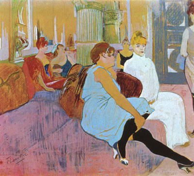 Salon in der Rue des Moulins von Henri de Toulouse Lautrec